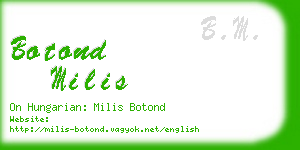 botond milis business card